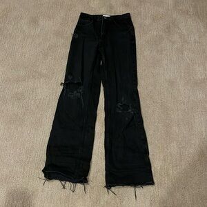 Black Zara ripped jeans